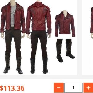 Men's Red Leather Jacket - Styled Moto Coat